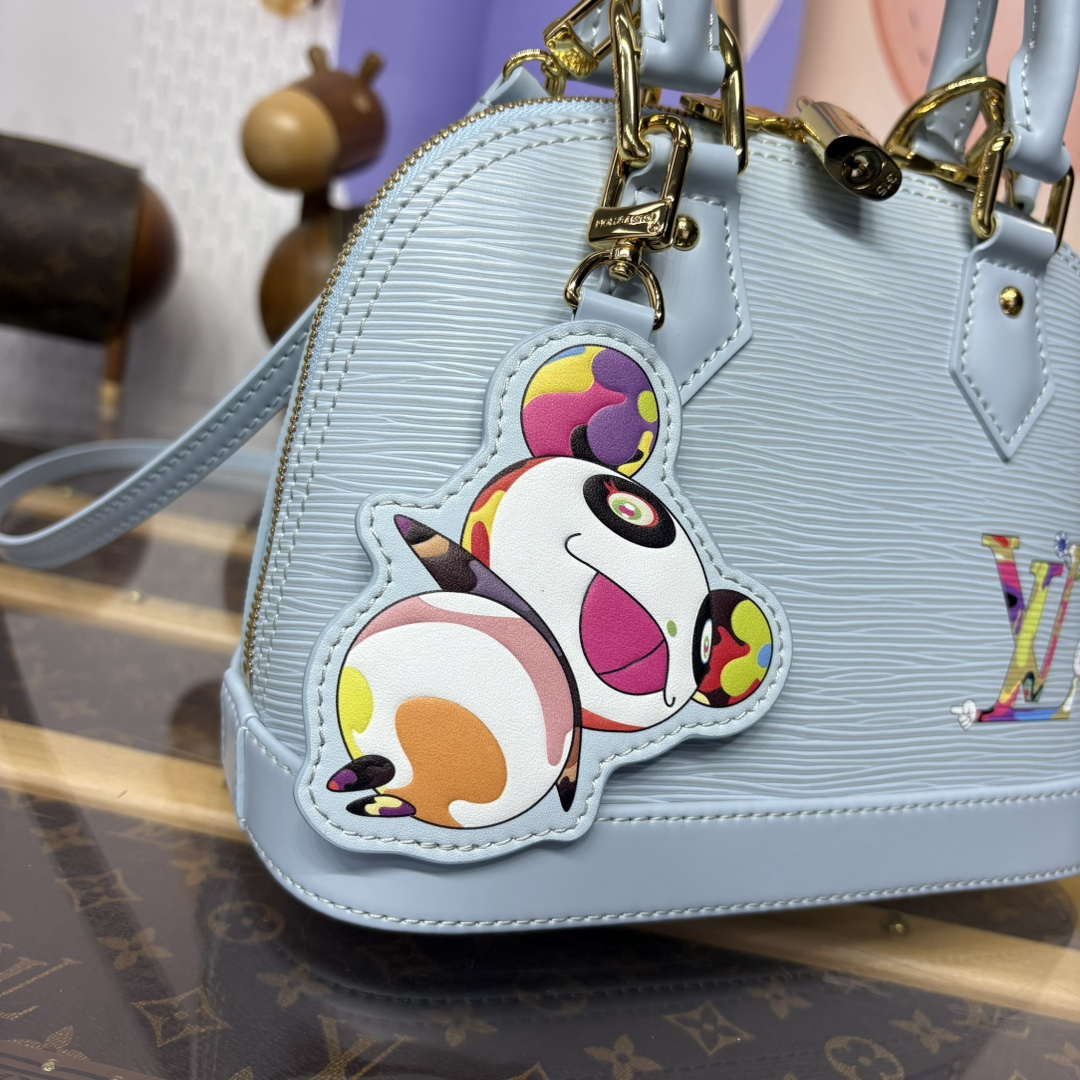 LV M14197 Louis Vuitton LV x TM Alma BB Handbag Washed Blue | lv m14197 louis vuitton lv x tm alma bb handbag washed blue 5