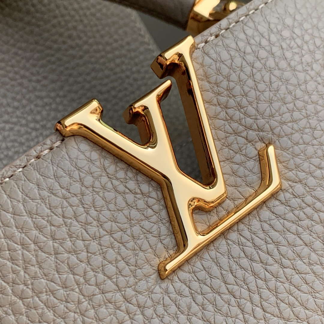 LV M23944 Louis Vuitton Capucines Mini Jewelily Handbag Quartz | lv m23944 louis vuitton capucines mini bag taurillon leather quartz 6