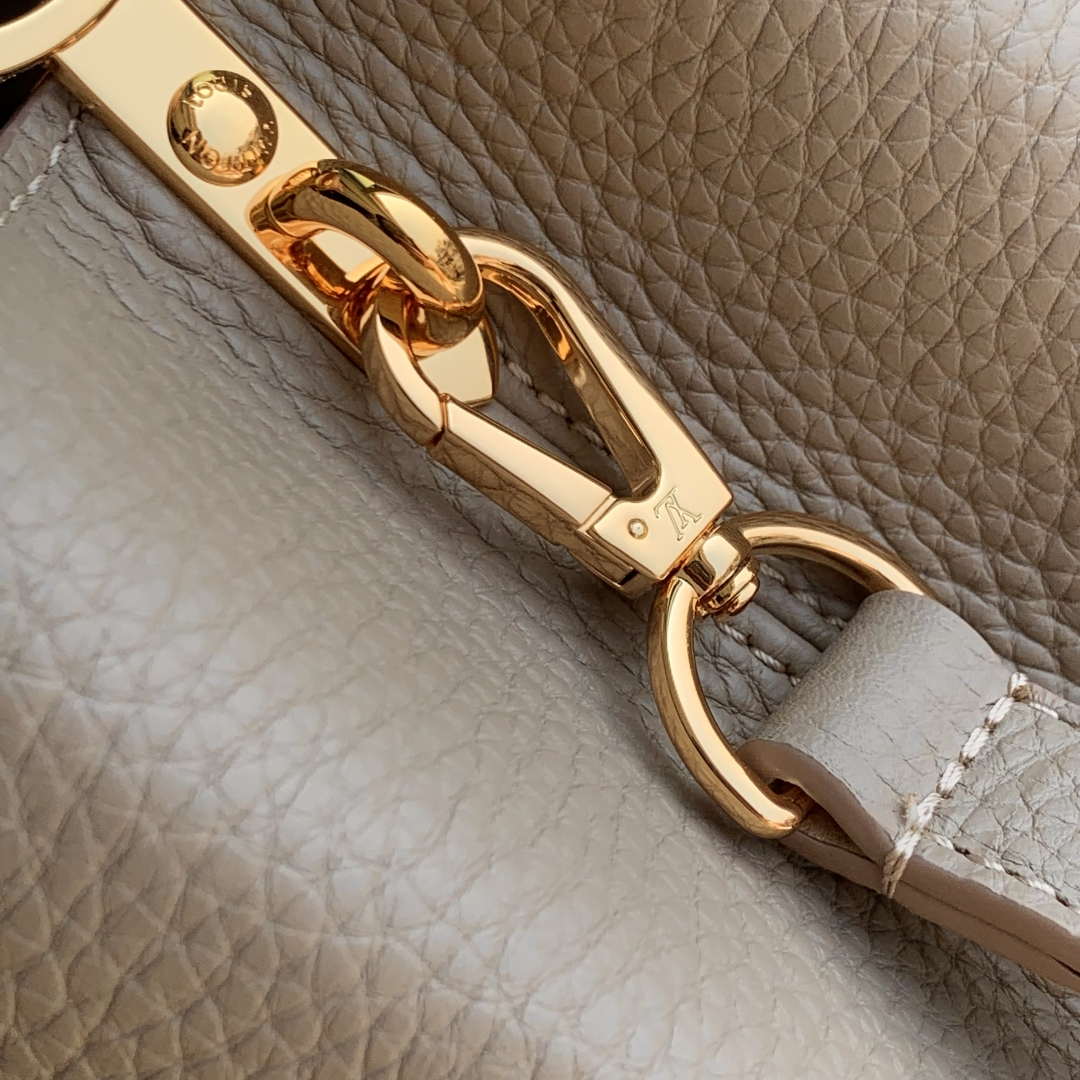 LV M23944 Louis Vuitton Capucines Mini Jewelily Handbag Quartz | lv m23944 louis vuitton capucines mini bag taurillon leather quartz 7