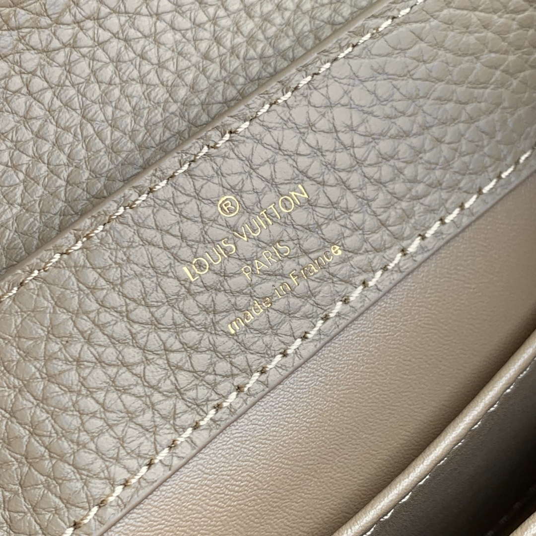 LV M23944 Louis Vuitton Capucines Mini Jewelily Handbag Quartz | lv m23944 louis vuitton capucines mini bag taurillon leather quartz 8