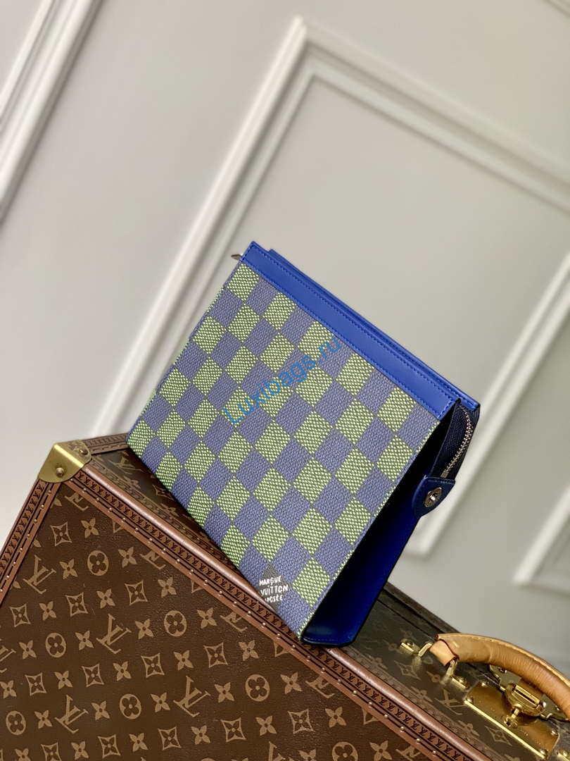 LV N00145 Louis Vuitton Pochette Voyage MM Bag Damier Graphite Canvas | lv m61692 louis vuitton pochette voyage mm bag damier graphite canvas 2