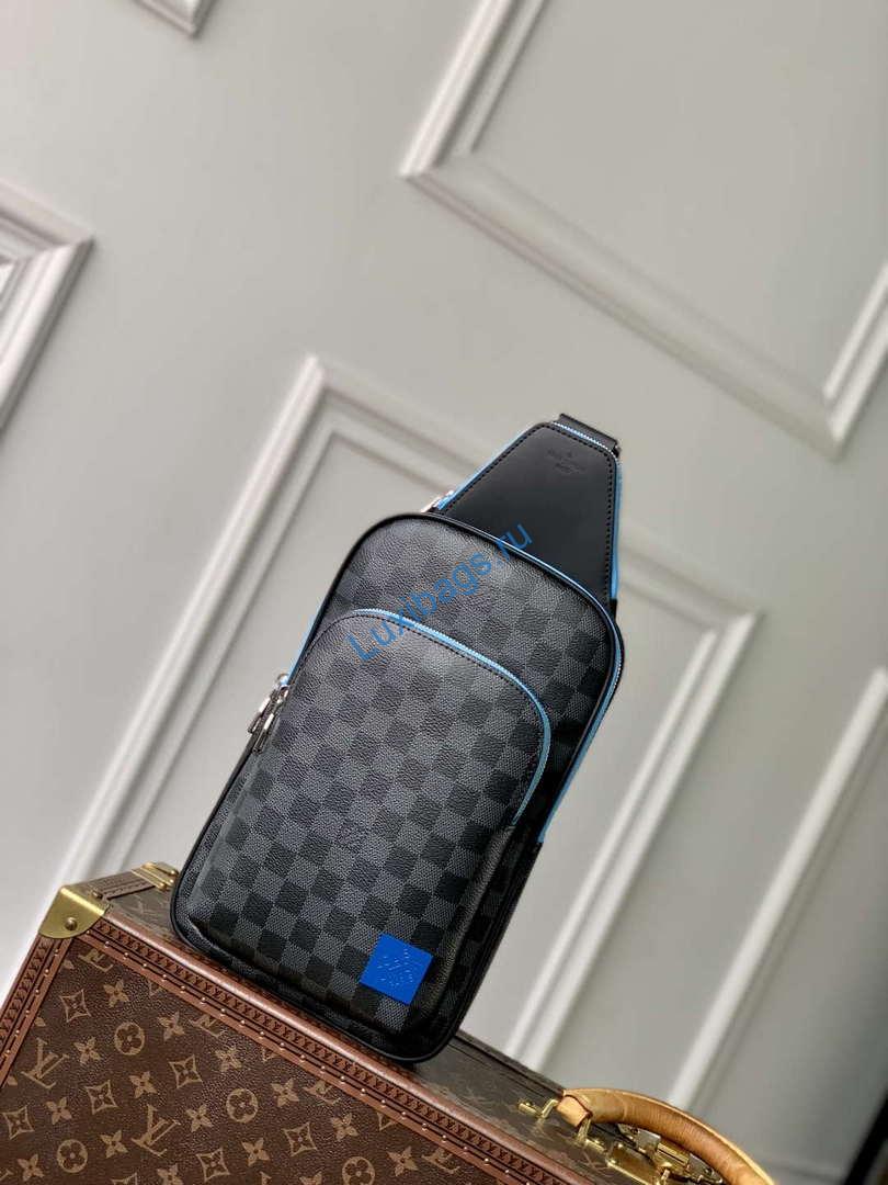 LV N00086 Louis Vuitton Avenue Slingbag Indigo Blue