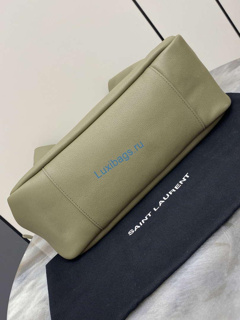 YSL 753837 Le 5 À 7 Supple Large In Smooth Leather Green | ysl 753837 le 5 a 7 supple large in smooth leather green 04