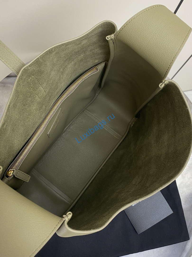 YSL 753837 Le 5 À 7 Supple Large In Smooth Leather Green | ysl 753837 le 5 a 7 supple large in smooth leather green 07