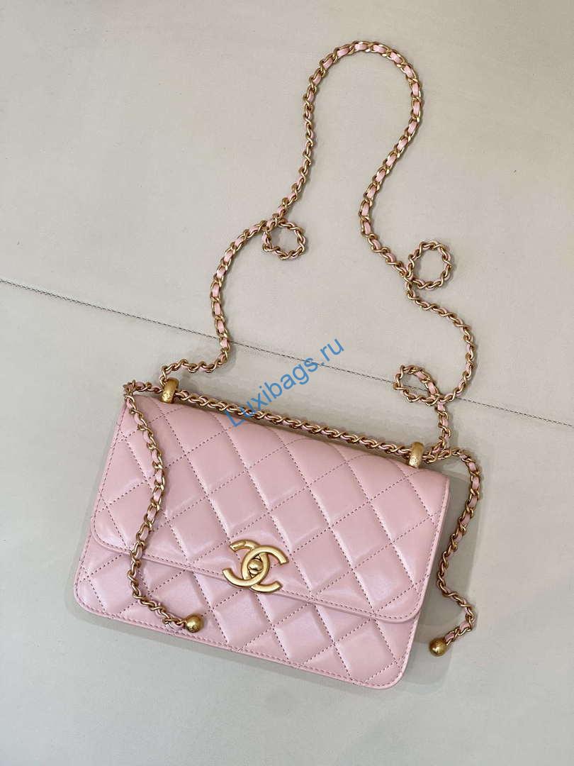 chanel as2649 woc wallet on chain calfskin bag pink 2 Chanel AS2649 Woc Wallet on Chain Calfskin Bag Pink | chanel as2649 woc wallet on chain calfskin bag pink 02