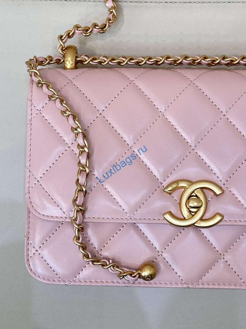 chanel as2649 woc wallet on chain calfskin bag pink 3 Chanel AS2649 Woc Wallet on Chain Calfskin Bag Pink | chanel as2649 woc wallet on chain calfskin bag pink 03