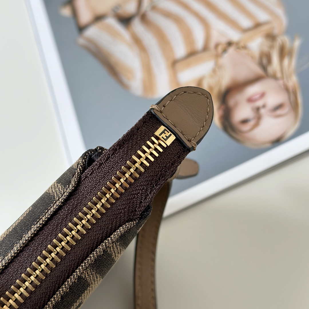 fendi 8bs073 baguette pouch bronw denim-effect ff jacquard charm pouch with chain 5 Fendi 8BS073 Baguette Pouch Bronw denim-effect FF jacquard charm pouch with chain | fendi 8bs073 baguette pouch brown denim effect ff jacquard charm pouch with chain 06