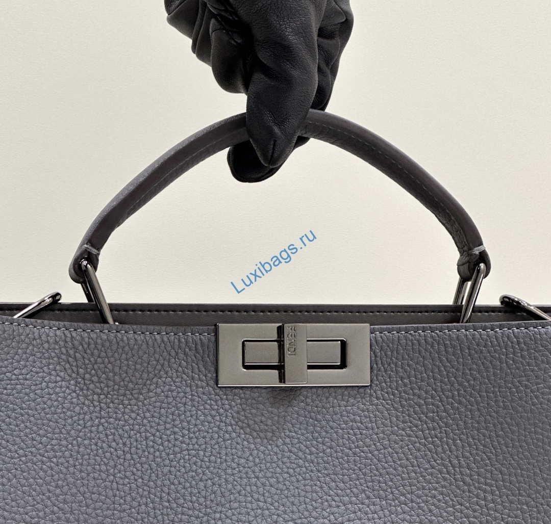 Fendi Peekaboo ISeeU Medium Dark Blue leather bag 7VA529 | fendi peekaboo iseeu medium dark blue leather bag 7va529 008