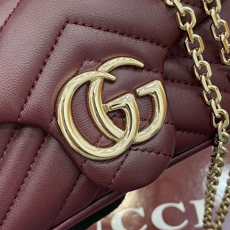 Gucci 841290 GG Marmont Mini Shoulder Bag Ancora red | gucci 841290 gg marmont mini shoulder bag anchor red 6