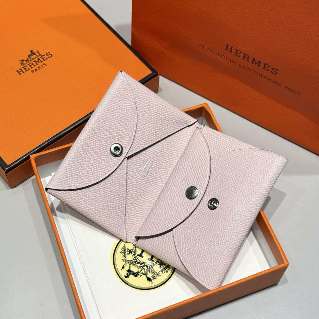 Hermes H083035CK10 Calvi Duo card holder H91011 | hermes h083035ck10 calvi duo card holder h91002 056