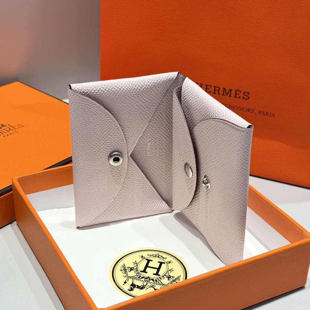 Hermes H083035CK10 Calvi Duo card holder H91011 | hermes h083035ck10 calvi duo card holder h91002 057