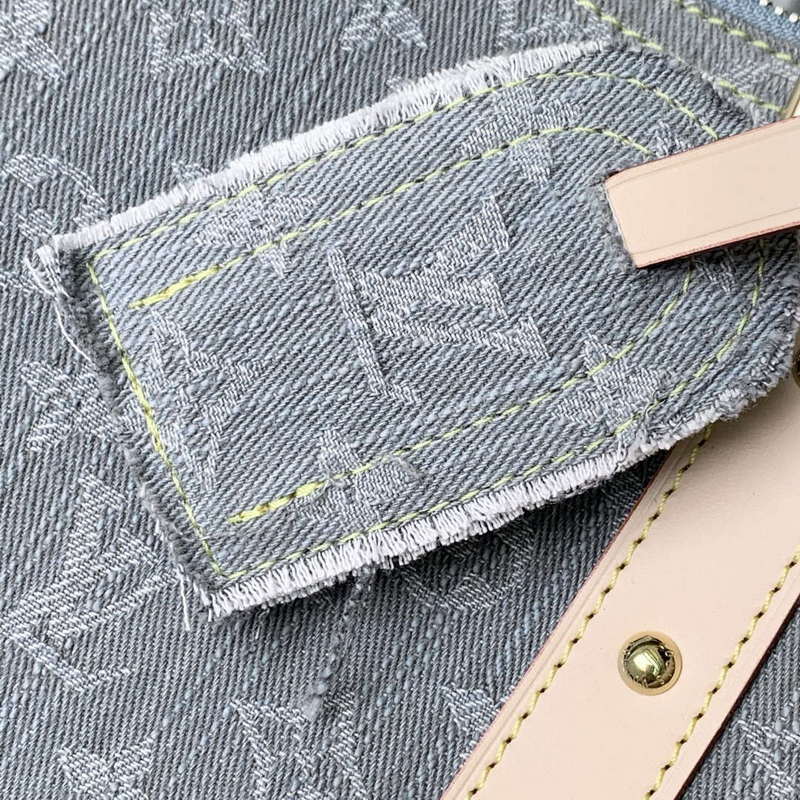 LV M13748 Louis Vuitton Keepall Bandoulière 45 Bag Cloudy Gray | lv m13748 louis vuitton keepall bandouliere 45 bag cloudy gray 6