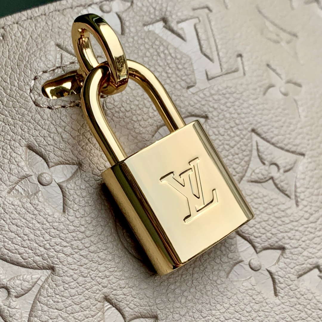 LV M14658 Louis Vuitton Anytime MM Cowhide Leather Bag Tourterelle Gray | lv m14658 louis vuitton anytime mm cowhide leather bag tourterelle gray 5