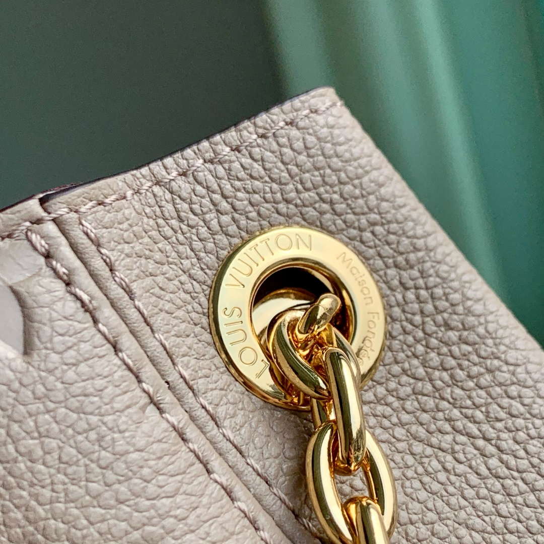 LV M14658 Louis Vuitton Anytime MM Cowhide Leather Bag Tourterelle Gray | lv m14658 louis vuitton anytime mm cowhide leather bag tourterelle gray 6