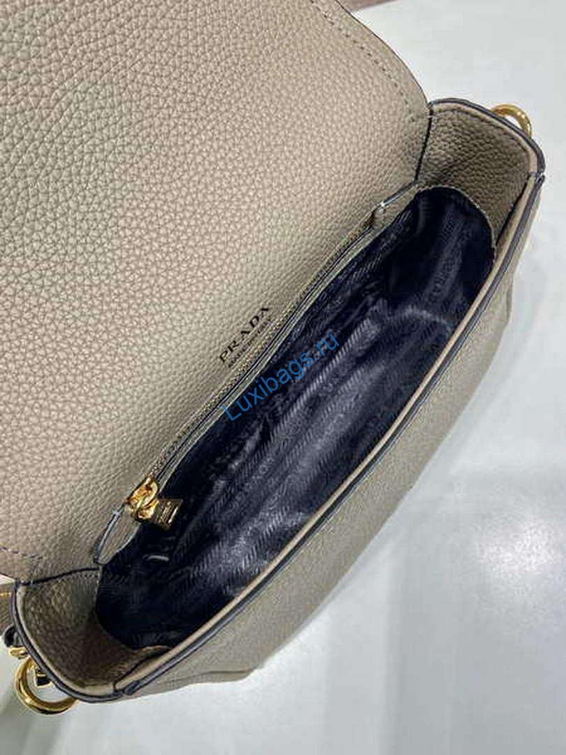 Prada 1BD314 Leather shoulder bag Light Green | prada 1bd314 leather shoulder bag light green 009