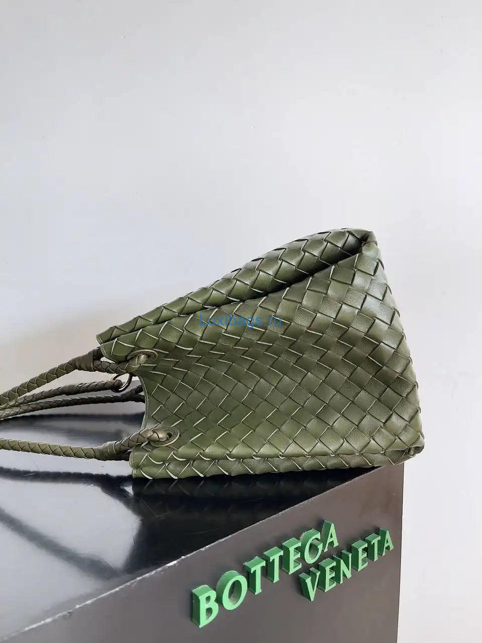 Bottega Veneta BV 796571 Large Andiamo Parachute Olive Green | bottega veneta bv 796571 large andiamo parachute 40