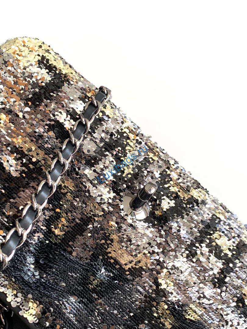 chanel a01112 flap classic 11.12 handbag 24s letter shape black shiny sequin 6 Chanel A01112 Flap Classic 11.12 Handbag 24S letter shape Black shiny sequin | chanel a01112 flap classic 11 12 handbag 24s letter shape black shiny sequin 06
