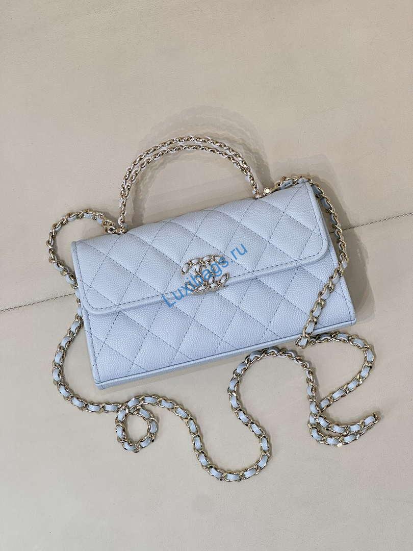 chanel ap3238 phone holder with chain grained shiny calfskin black 2 Chanel AP3238 Phone Holder with Chain Grained Shiny Calfskin Black | chanel ap3238 phone holder with chain blue 03