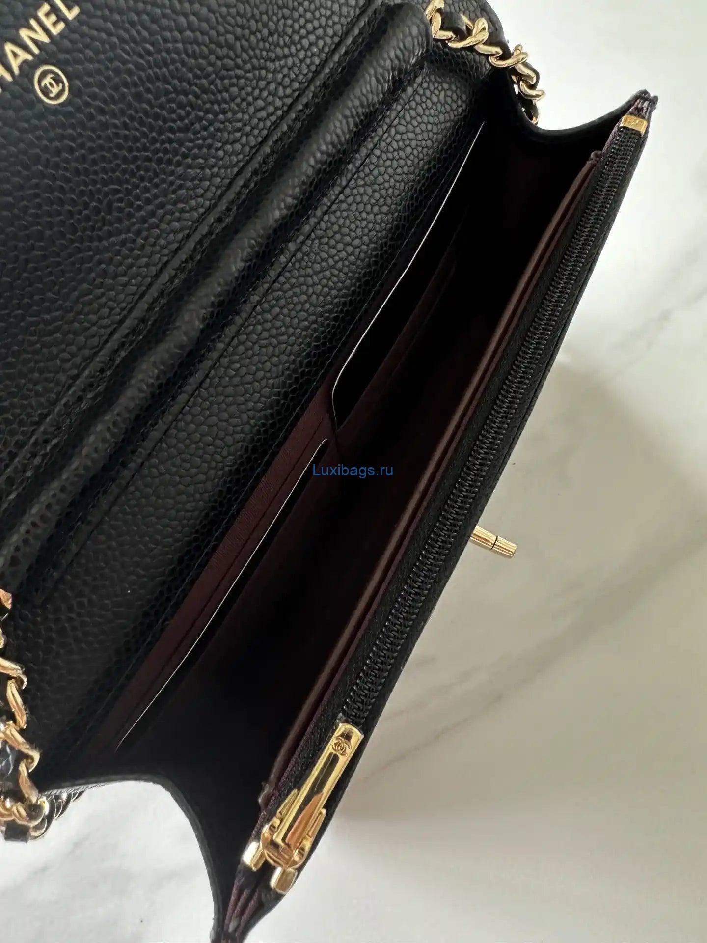 chanel ap4241 classic wallet on chain grained shiny calfskin black 5 Chanel AP4241 Classic Wallet On Chain Grained Shiny Calfskin Black | chanel ap4241 classic wallet on chain grained shiny calfskin 06