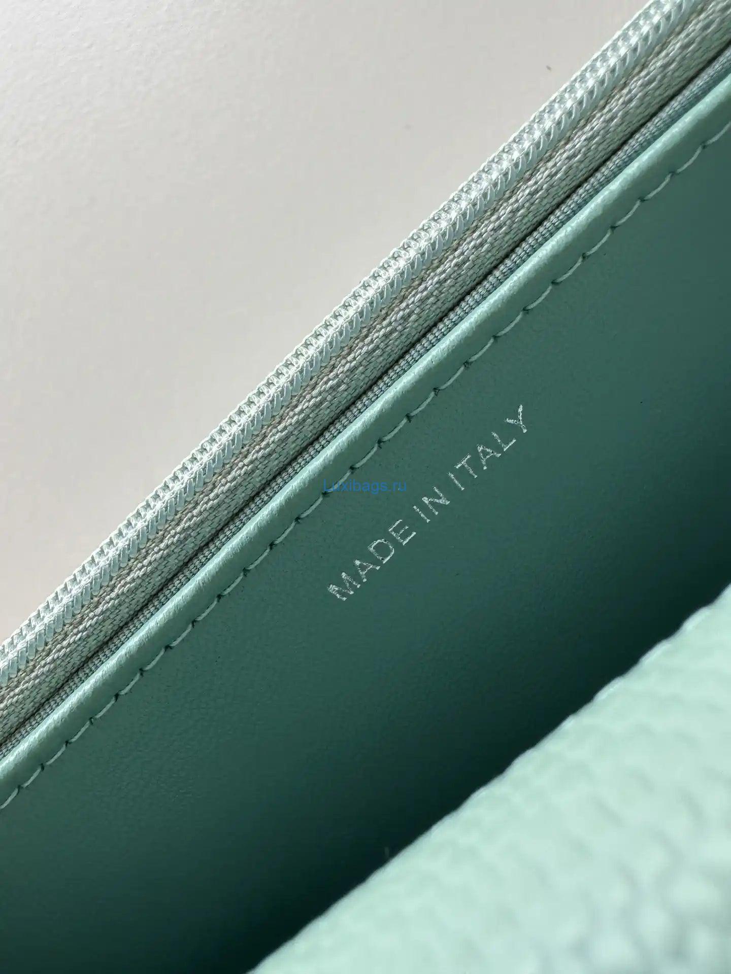 Chanel AP4241 Classic Wallet On Chain Grained Shiny Calfskin Light Blue | chanel ap4241 classic wallet on chain grained shiny calfskin 164