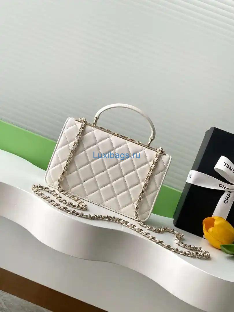 Chanel AP4323 Wallet On Chain Lambskin Diamanté Gold White | chanel ap4323 wallet on chain lambskin diamante gold white 03