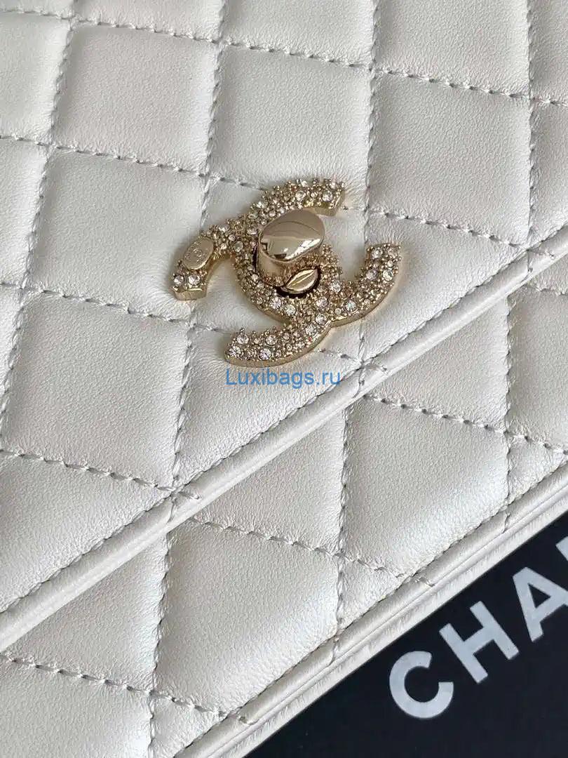 chanel ap4323 wallet on chain lambskin diamanté gold white 4 Chanel AP4323 Wallet On Chain Lambskin Diamanté Gold White | chanel ap4323 wallet on chain lambskin diamante gold white 05