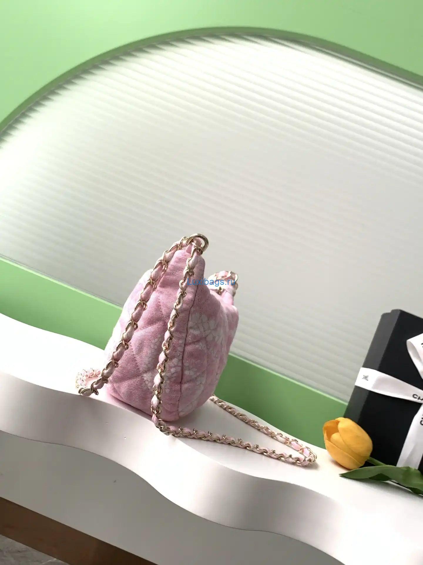 chanel as5431 large hobo bag printed denim light pink & white 1 Chanel AS5431 Large Hobo Bag Printed Denim Light Pink & White | chanel as5431 large hobo bag printed denim light pink white 02
