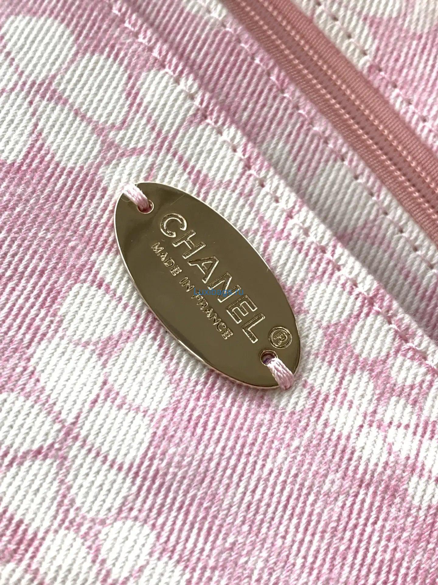 chanel as5431 large hobo bag printed denim light pink & white 8 Chanel AS5431 Large Hobo Bag Printed Denim Light Pink & White | chanel as5431 large hobo bag printed denim light pink white 09