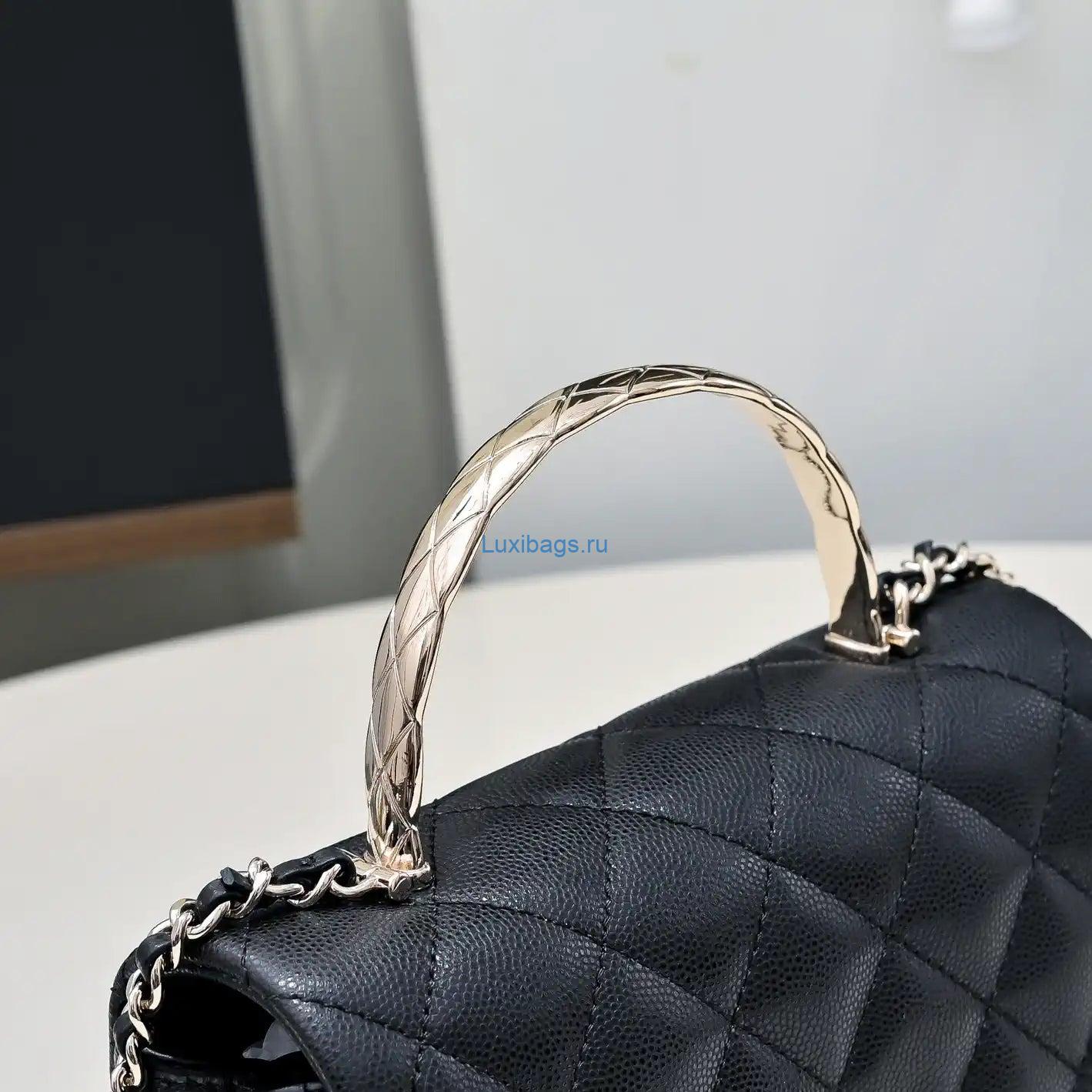 chanel crush handle box bag calfskin as4591 black 3 Chanel Crush Handle box Bag Calfskin AS4591 Black | chanel crush handle box bag calfskin as4591 04