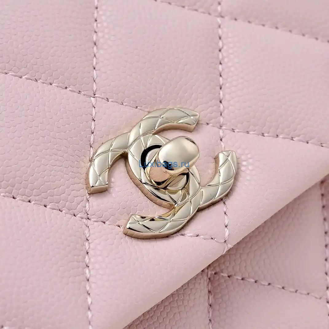 Chanel Crush Handle box Bag Calfskin AS4591 Pink | chanel crush handle box bag calfskin as4591 15
