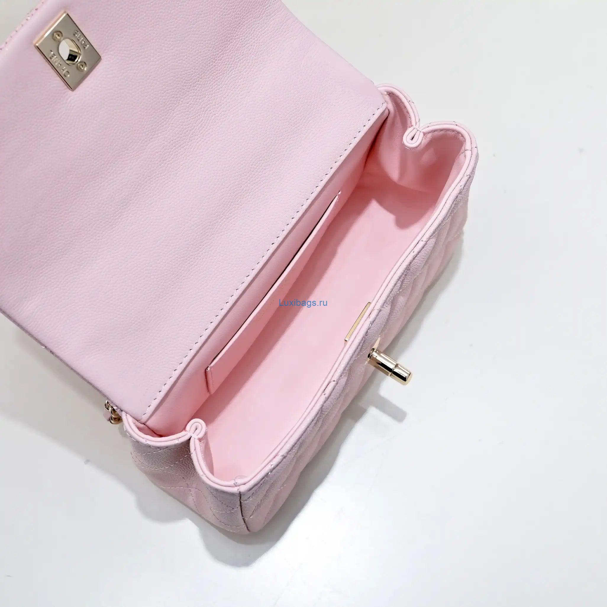 chanel crush handle box bag calfskin as4591 pink 6 Chanel Crush Handle box Bag Calfskin AS4591 Pink | chanel crush handle box bag calfskin as4591 16