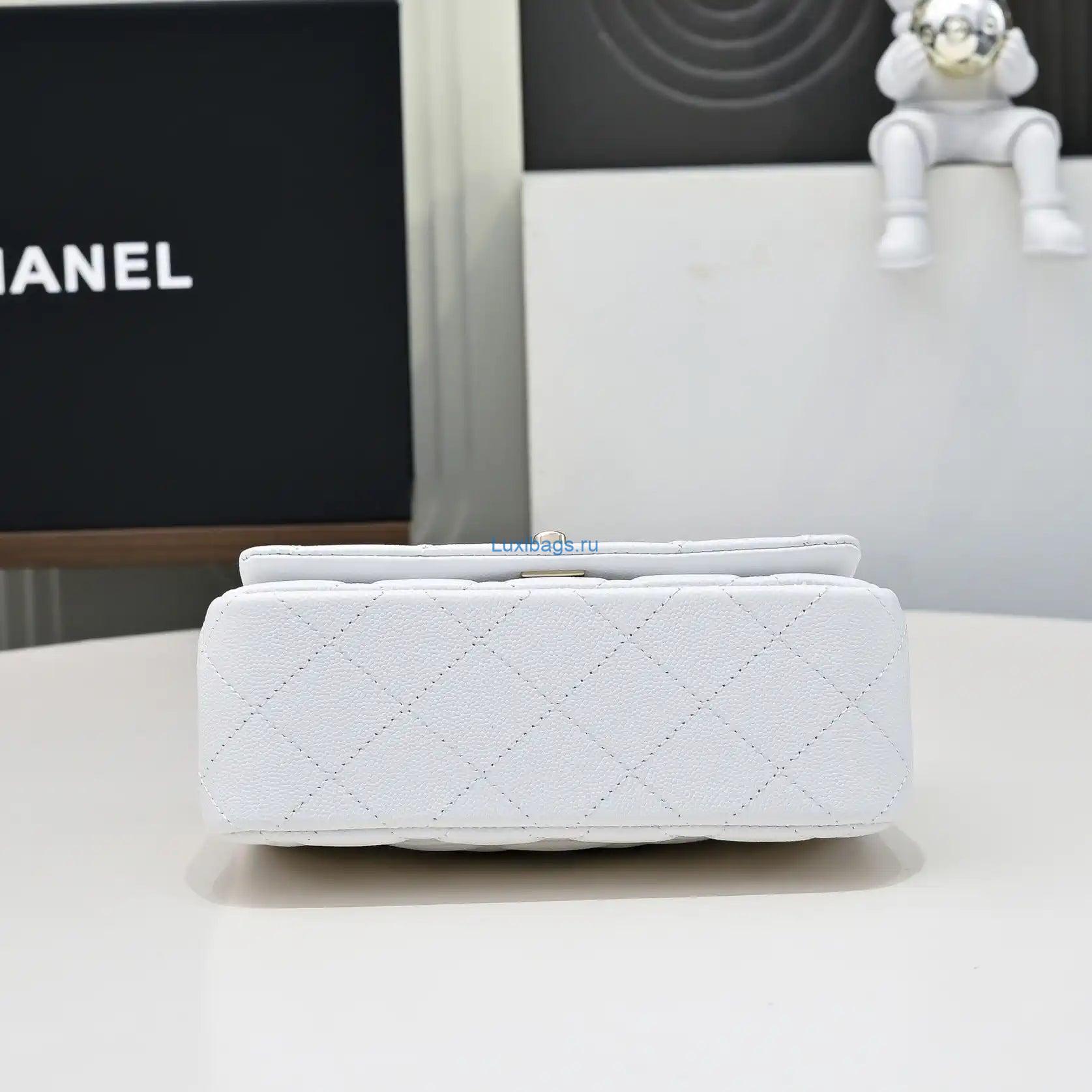 Chanel Crush Handle box Bag Calfskin AS4591 White | chanel crush handle box bag calfskin as4591 31