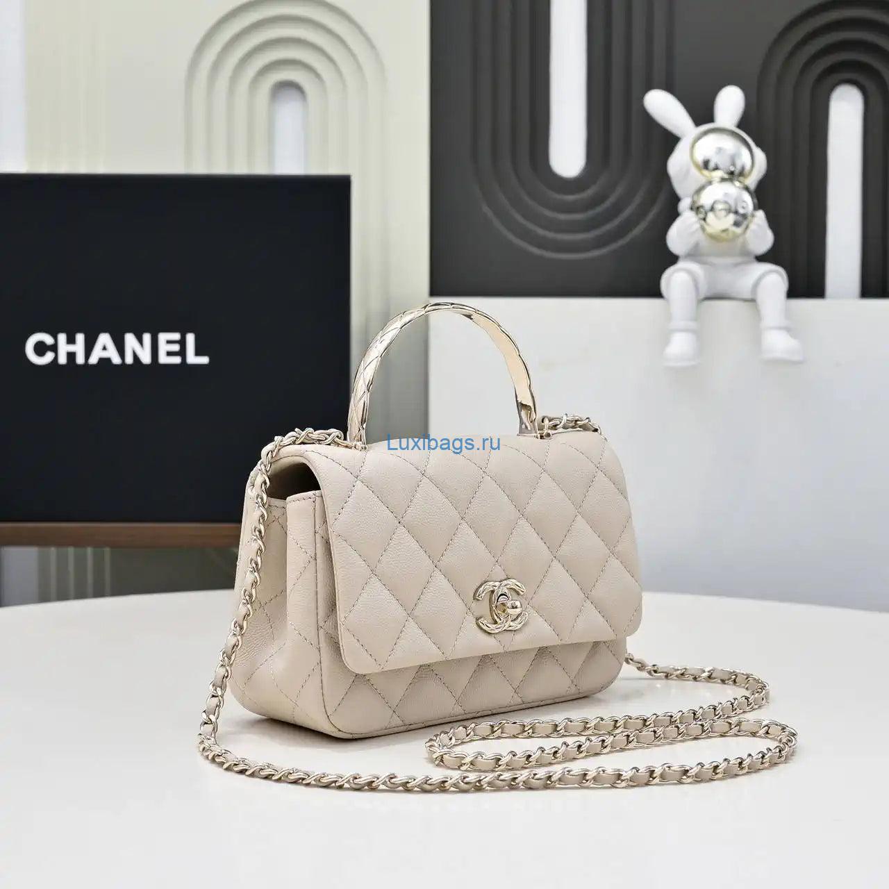 chanel crush handle box bag calfskin as4591 apricot 9 Chanel Crush Handle box Bag Calfskin AS4591 Apricot | chanel crush handle box bag calfskin as4591 apricot 02