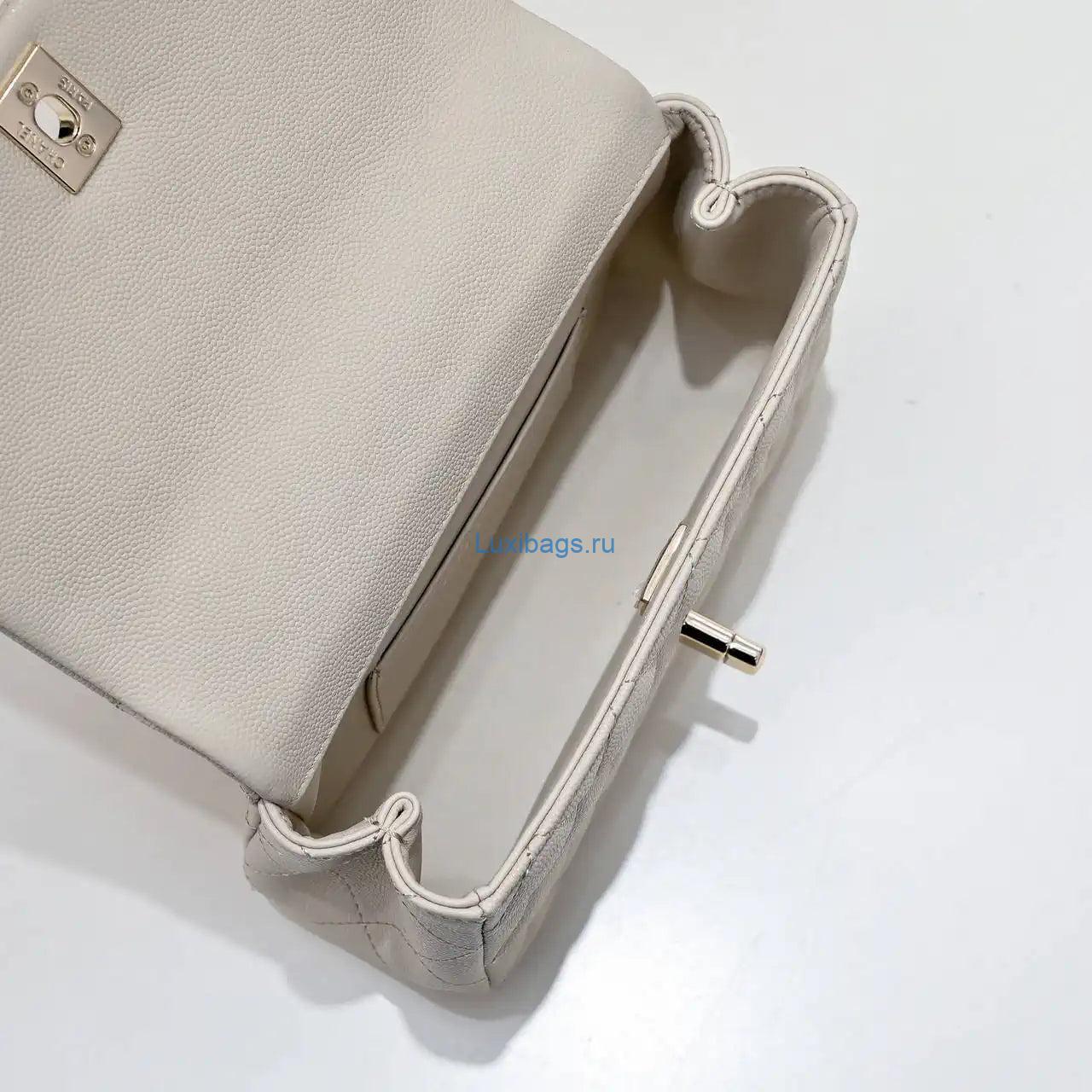 chanel crush handle box bag calfskin as4591 apricot 5 Chanel Crush Handle box Bag Calfskin AS4591 Apricot | chanel crush handle box bag calfskin as4591 apricot 06