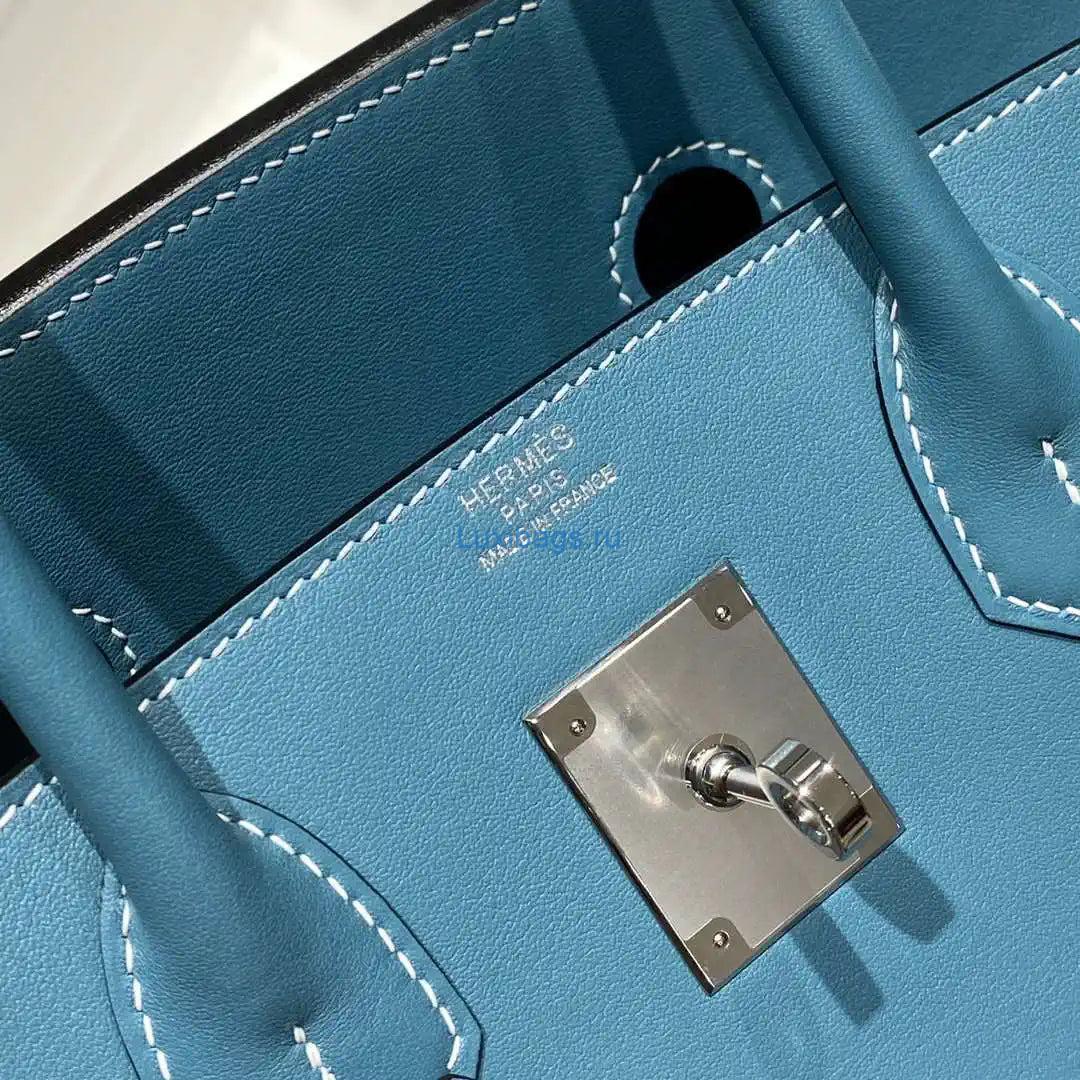 hermes shoulder birkin light 29 blue evercolor palladium hardware h92201 4 Hermes Shoulder Birkin Light 29 Blue Evercolor Palladium Hardware H92201 | hermes shoulder birkin light 29 blue evercolor palladium hardware 005