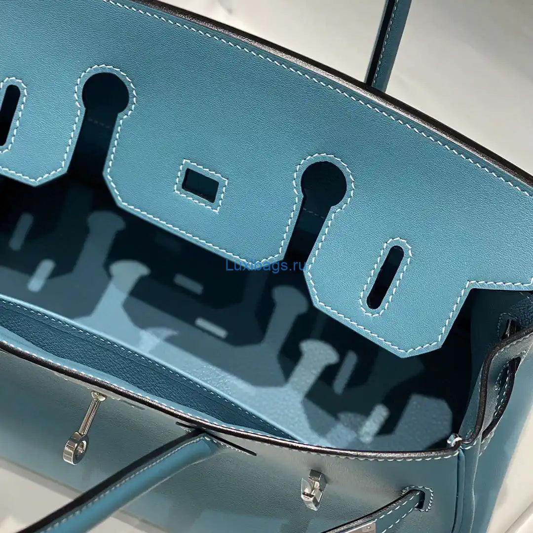 hermes shoulder birkin light 29 blue evercolor palladium hardware h92201 8 Hermes Shoulder Birkin Light 29 Blue Evercolor Palladium Hardware H92201 | hermes shoulder birkin light 29 blue evercolor palladium hardware 009