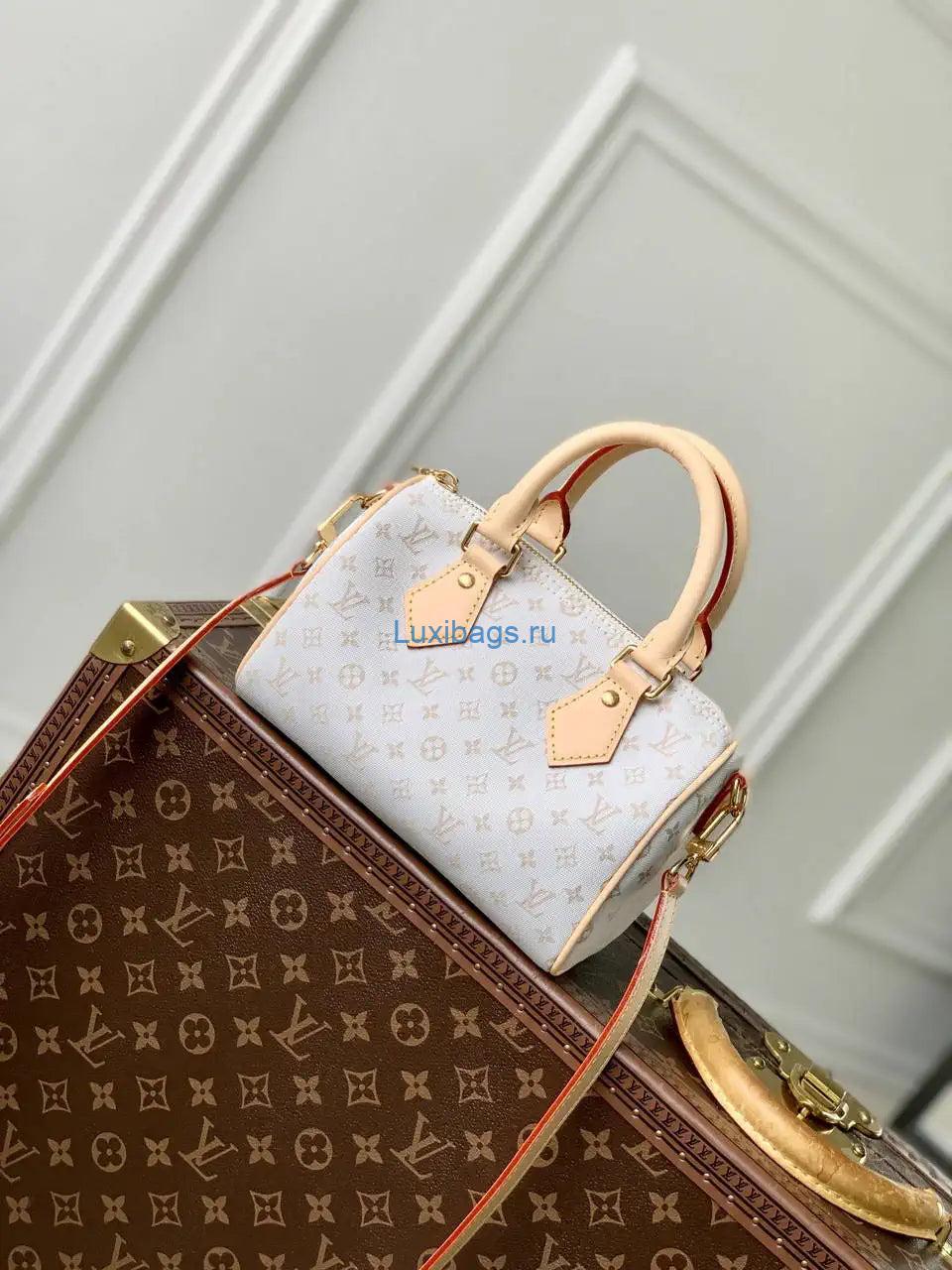 LV M12747 Speedy Bandoulière 20 Bag Mastic Cream | lv m12747 speedy bandouliere 20 bag mastic cream 03