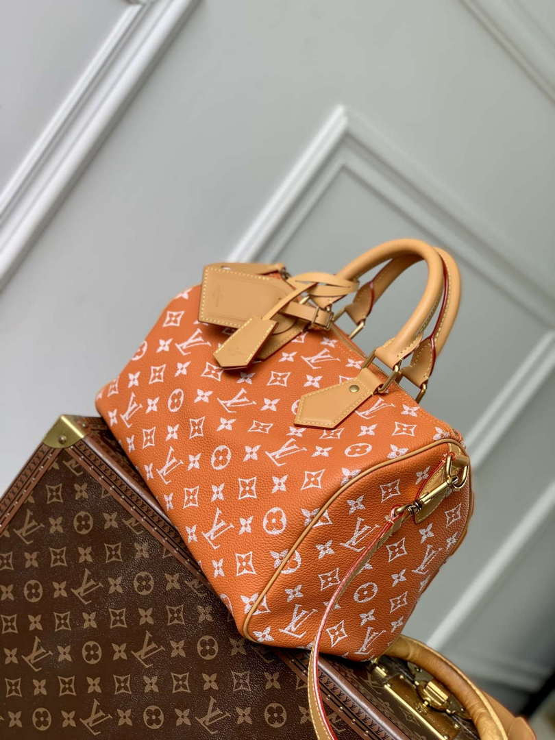 LV M13914 Louis Vuitton Speedy P9 Bandoulière 30 Bag Orange | lv m13914 louis vuitton speedy p9 bandouliere 30 bag orange 2