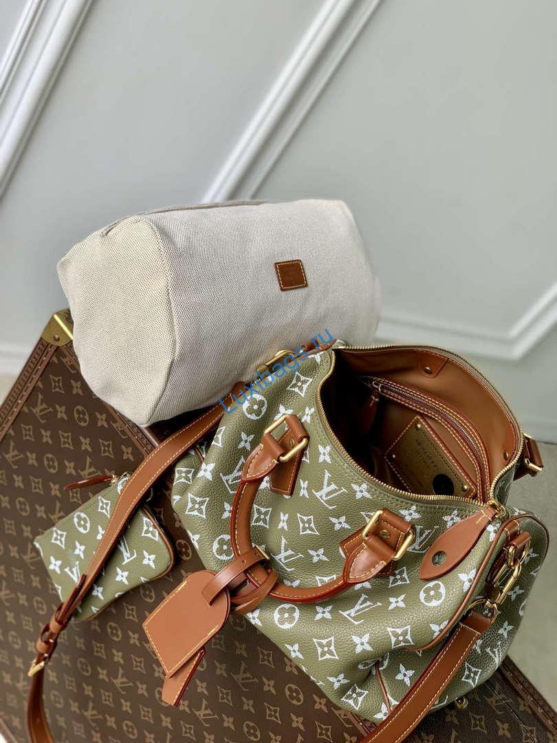 LV M13914 Louis Vuitton Speedy P9 Bandoulière 30 Bag Tail grass green | lv m13914 louis vuitton speedy p9 bandouliere 30 bag tail grass green 9