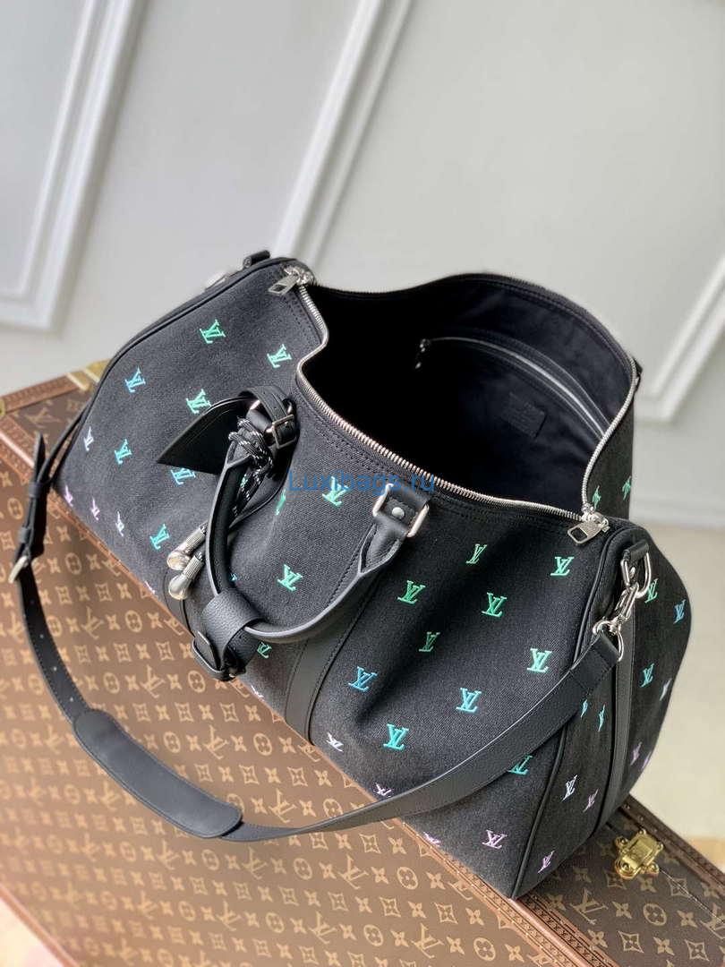 lv m13966 louis vuitton keepall bandoulière 50 bag gradient blue 8 LV M13966 Louis Vuitton Keepall Bandoulière 50 Bag Gradient Blue | lv m13966 louis vuitton keepall bandouliere 50 bag gradient blue 9