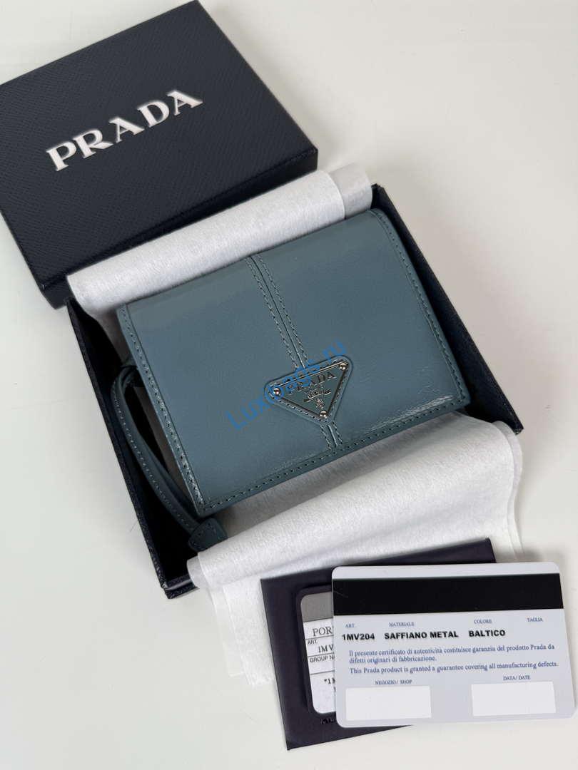 prada 1mv204 small shiny leather wallet light blue 8 Prada 1MV204 Small shiny Leather Wallet light Blue | prada 1mv204 small saffiano leather wallet ligth blue 09