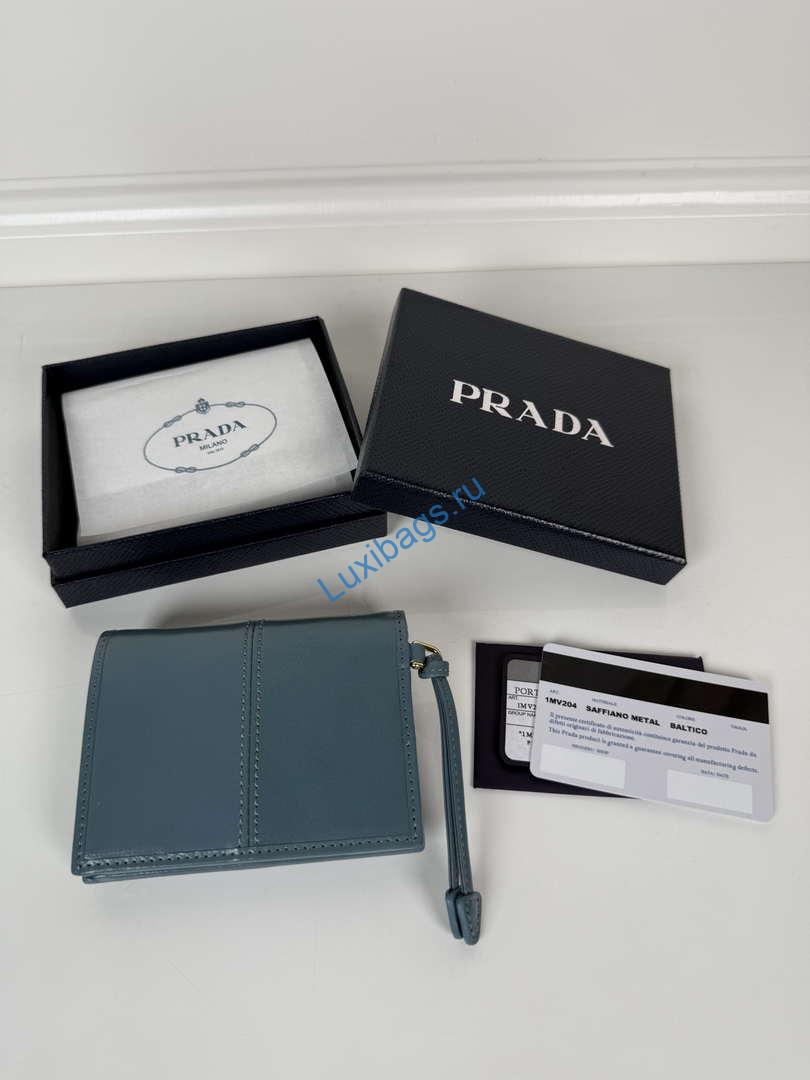 prada 1mv204 small shiny leather wallet light blue 10 Prada 1MV204 Small shiny Leather Wallet light Blue | prada 1mv204 small saffiano leather wallet ligth blue 11