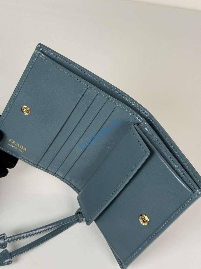 prada 1mv204 small shiny leather wallet light blue 13 Prada 1MV204 Small shiny Leather Wallet light Blue | prada 1mv204 small saffiano leather wallet ligth blue 14
