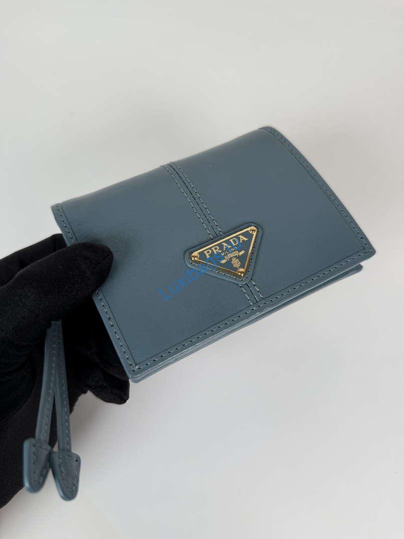 prada 1mv204 small shiny leather wallet light blue 14 Prada 1MV204 Small shiny Leather Wallet light Blue | prada 1mv204 small saffiano leather wallet ligth blue 15