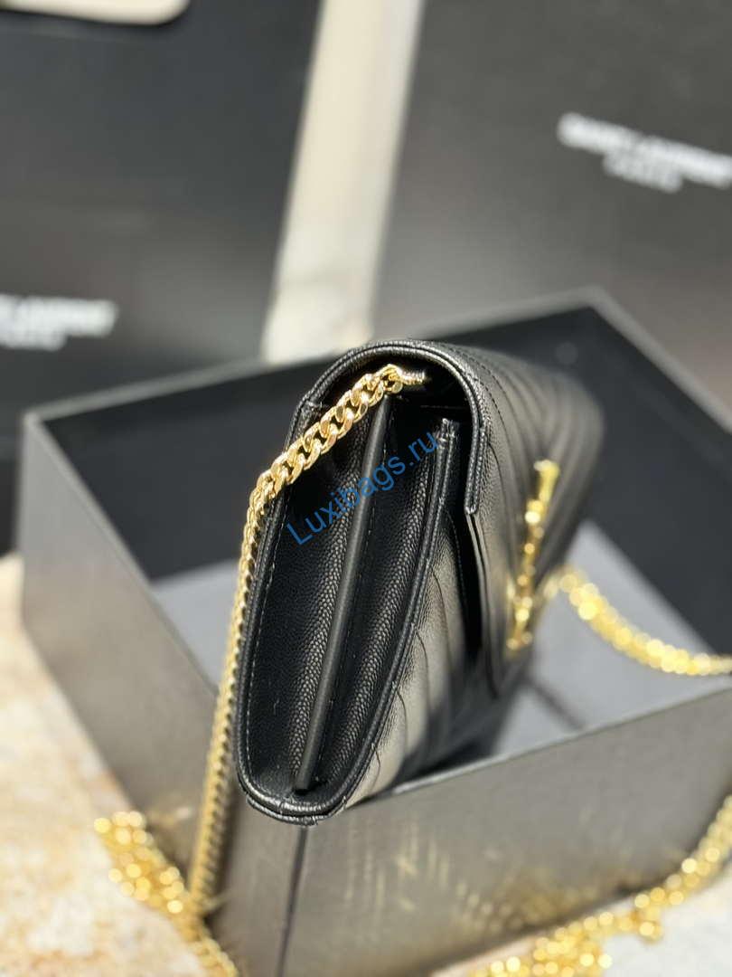 ysl 377828 classic cassandre chain wallet in grain de poudre leather black gold 3 YSL 377828 Classic Cassandre chain wallet in grain de Poudre leather black gold | ysl 377828 classic cassandre chain wallet in grain de poudre leather 04