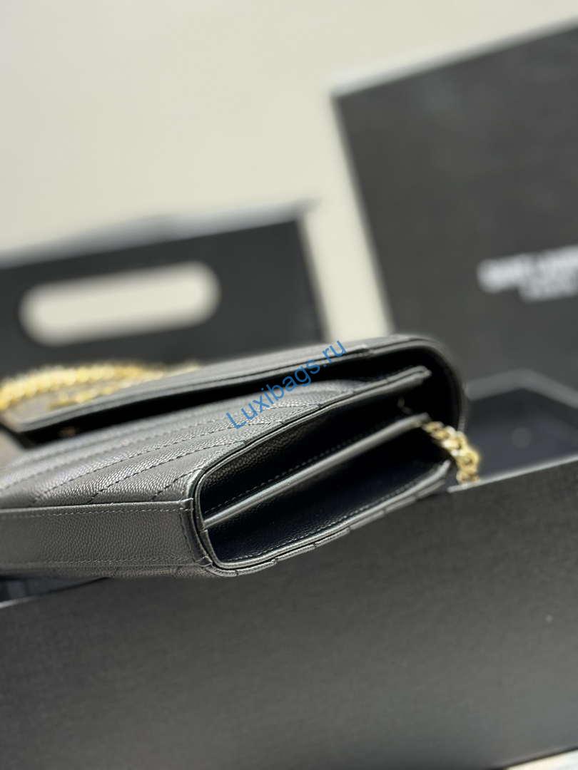 ysl 377828 classic cassandre chain wallet in grain de poudre leather black gold 5 YSL 377828 Classic Cassandre chain wallet in grain de Poudre leather black gold | ysl 377828 classic cassandre chain wallet in grain de poudre leather 06