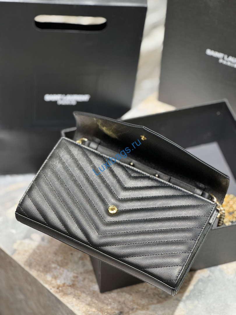 ysl 377828 classic cassandre chain wallet in grain de poudre leather black gold 6 YSL 377828 Classic Cassandre chain wallet in grain de Poudre leather black gold | ysl 377828 classic cassandre chain wallet in grain de poudre leather 07