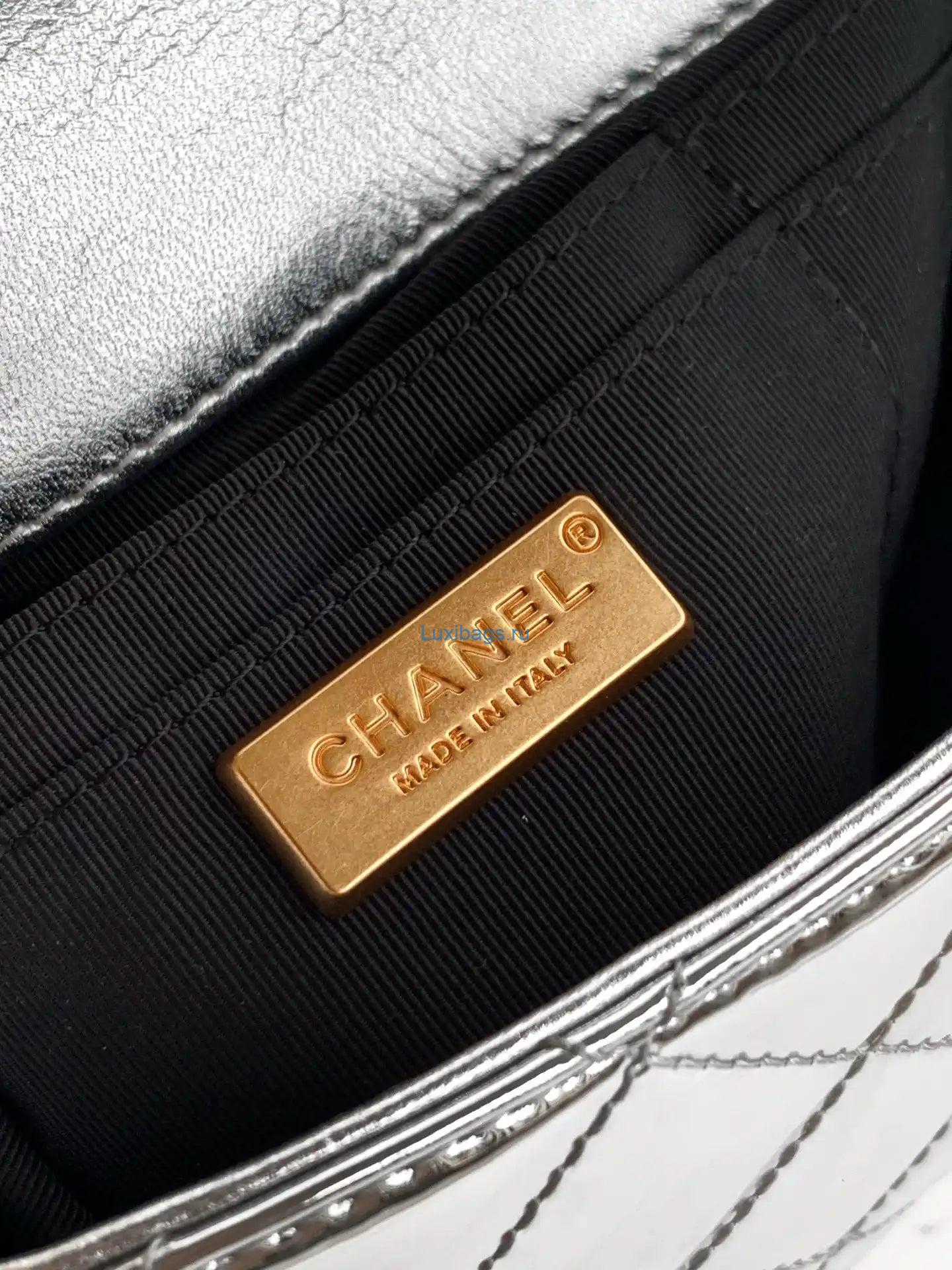 chanel evening with handle bag patent leather as6675 silver 8 Chanel Evening with Handle Bag Patent leather AS6675 Silver | chanel evening with handle bag patent leather as6675 10