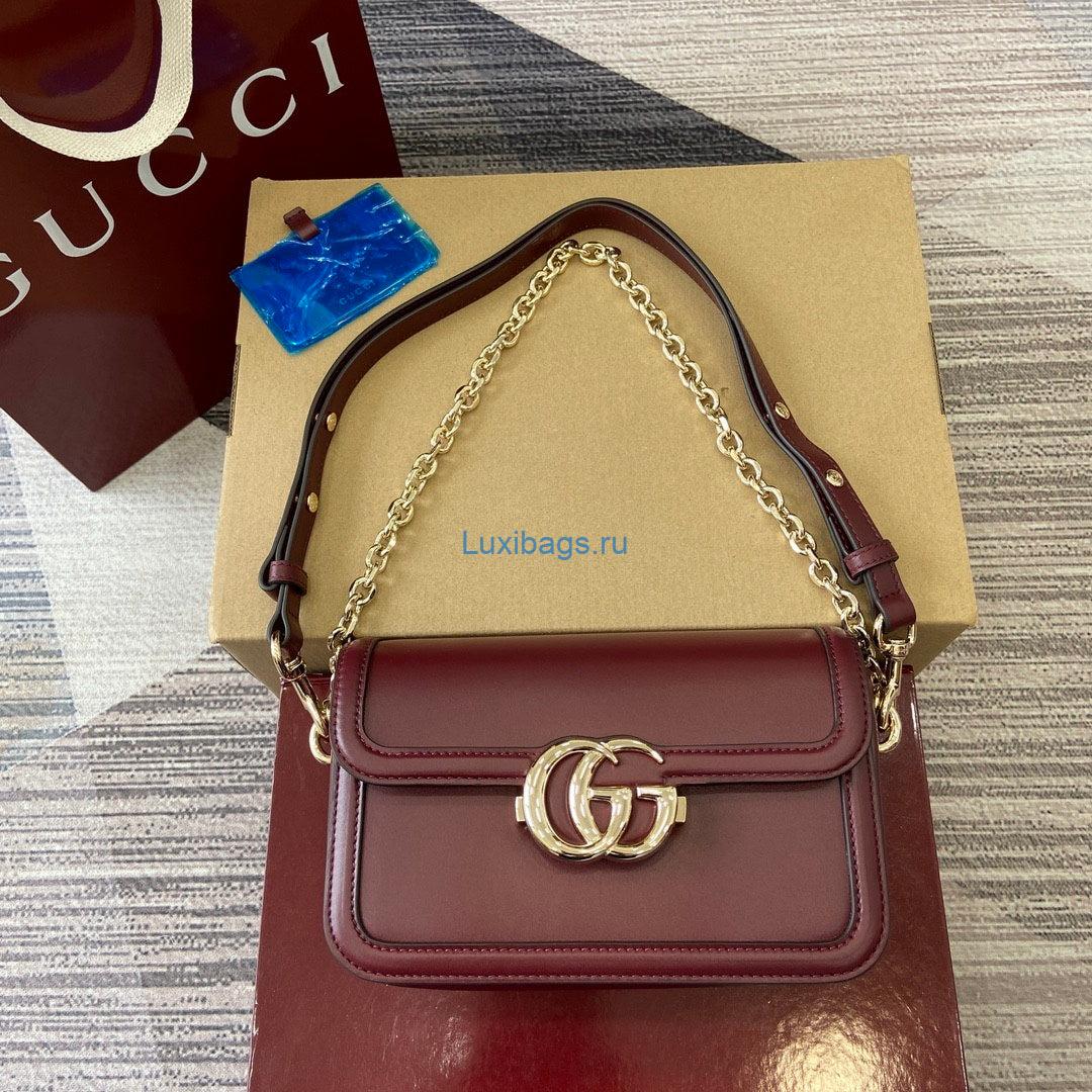 Gucci 826761 Go Small Shoulder Bag Anchora Red