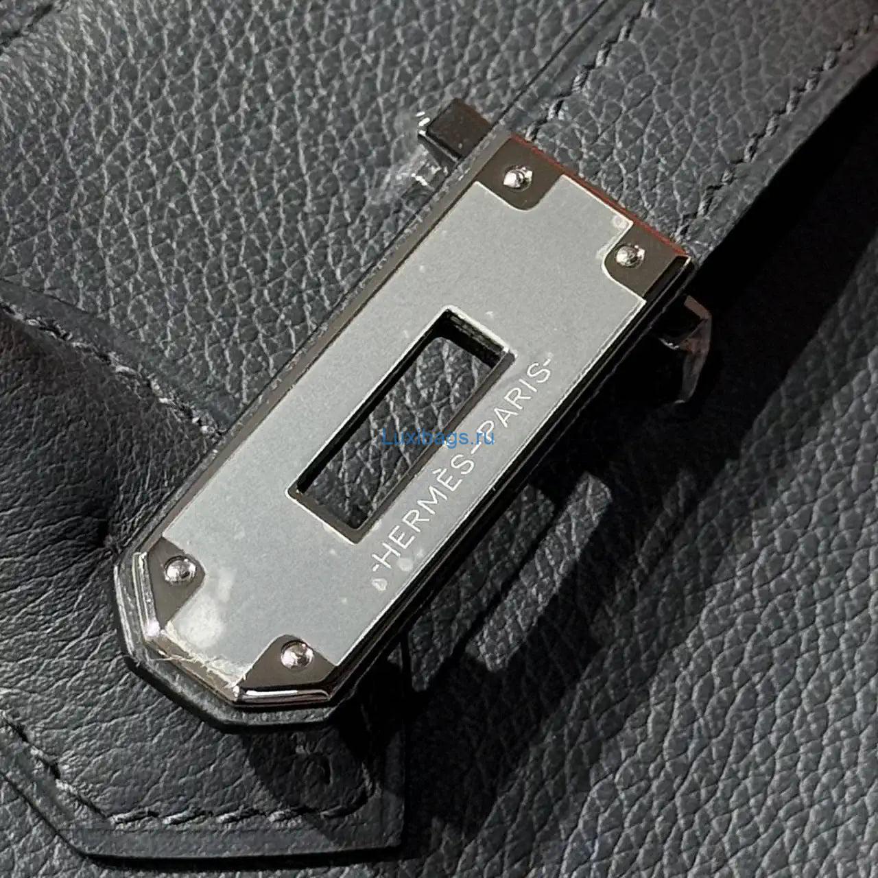 Hermes Shoulder Birkin 29 Etoupe Evercolor Palladium Hardware H92214 Gray | hermes shoulder birkin 29 etoupe evercolor palladium hardware h92214 04